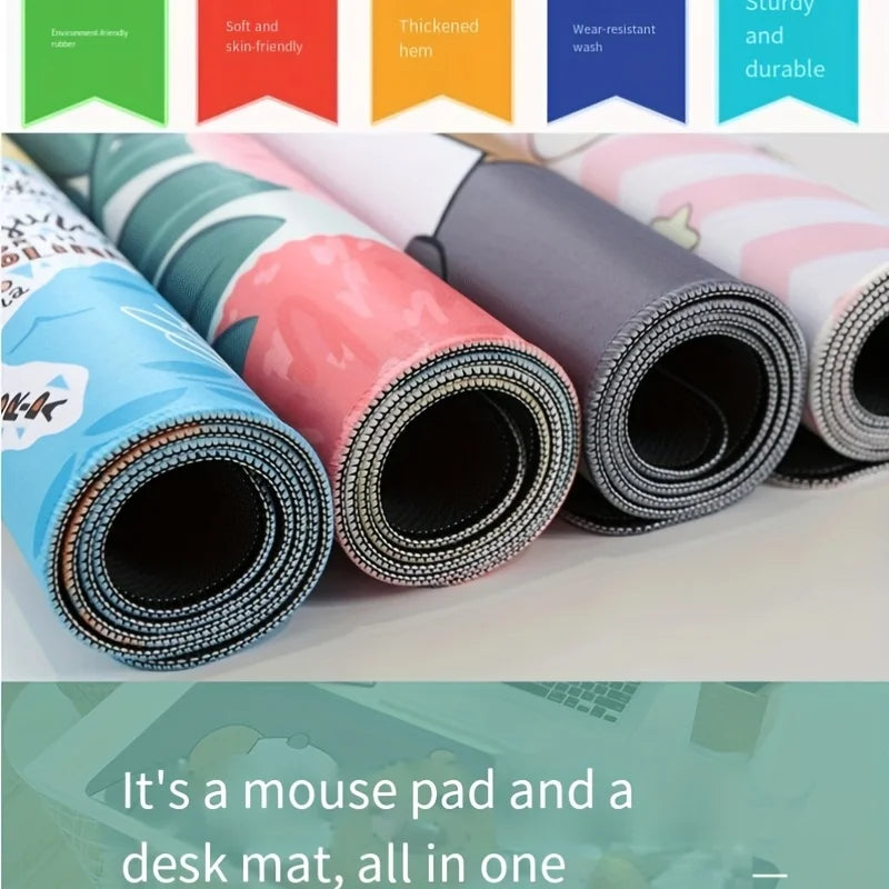 Professional Large Non-Slip Mouse Pad with Shortcut Key Functions, 30x80x2 cm (11.8x31.5x0.78 in)