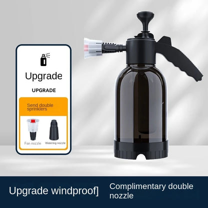 2L Hand Pump Foam Sprayer with Three Nozzle Types for Pneumatic Foam Application - Ideal for Car Wash and Window Cleaning