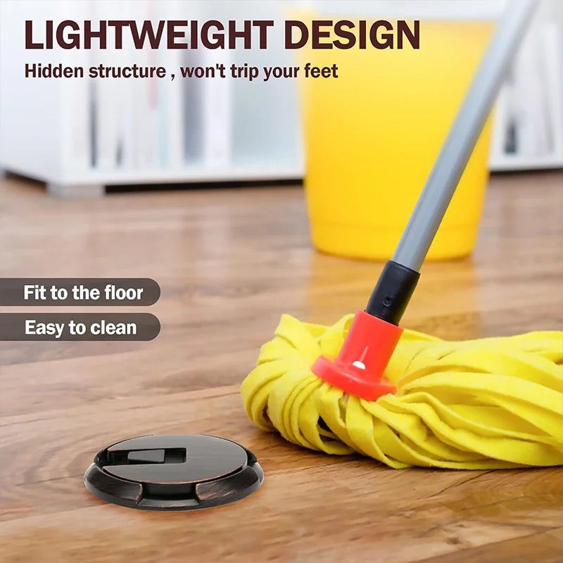 Heavy-Duty Windproof Indoor Door Stopper with Screws - No Drilling Required, Mechanical Design for Secure Door Positioning