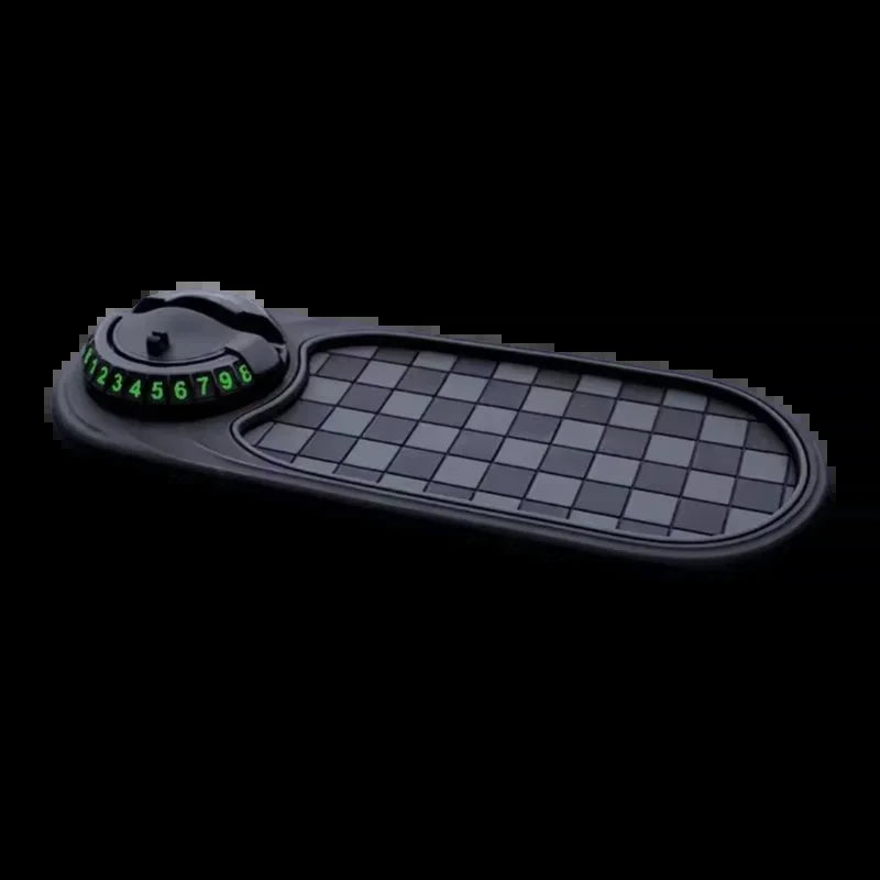 2-in-1 Dashboard Anti-Slip Mat with 360-Degree Rotating Phone Mount for Vehicles