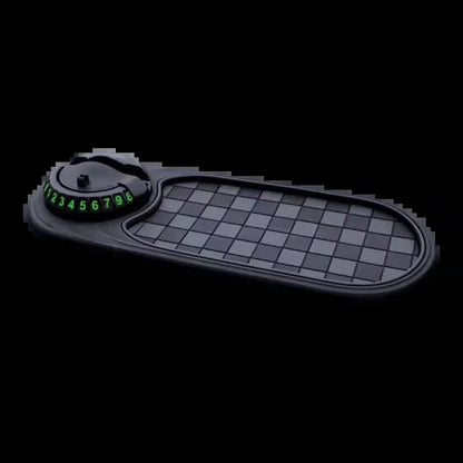 2-in-1 Dashboard Anti-Slip Mat with 360-Degree Rotating Phone Mount for Vehicles